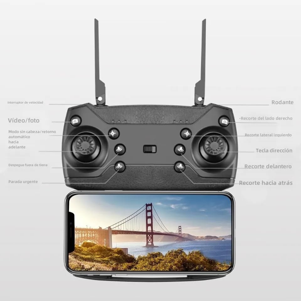 Drone 2 Cámaras HD – Potencia y Precisión en el Aire