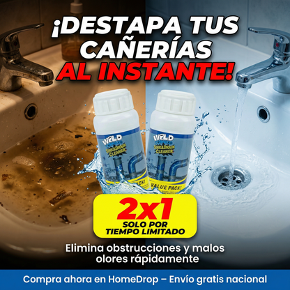 Wild Tornado destapa cañerías 2x1